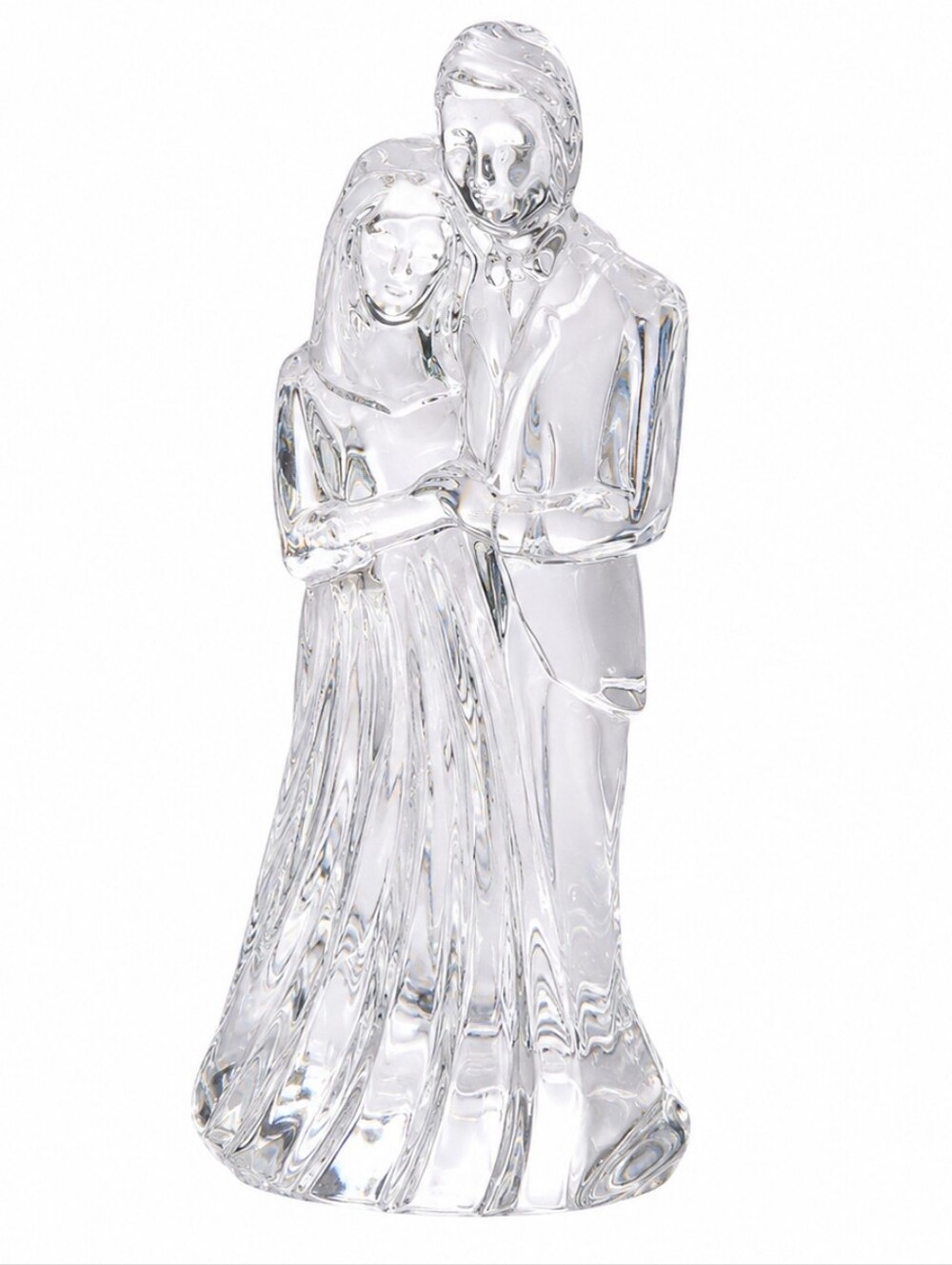 Vintage Waterford Crystal Bride & Groom Wedding Figurine 7.25"